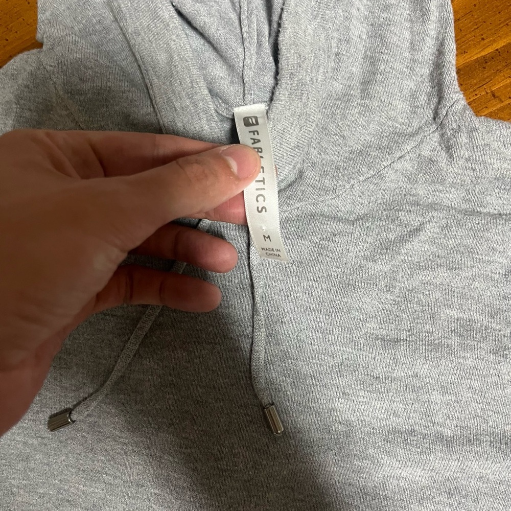 Fabletics Gray Hooded Jacket Pullover - image 4